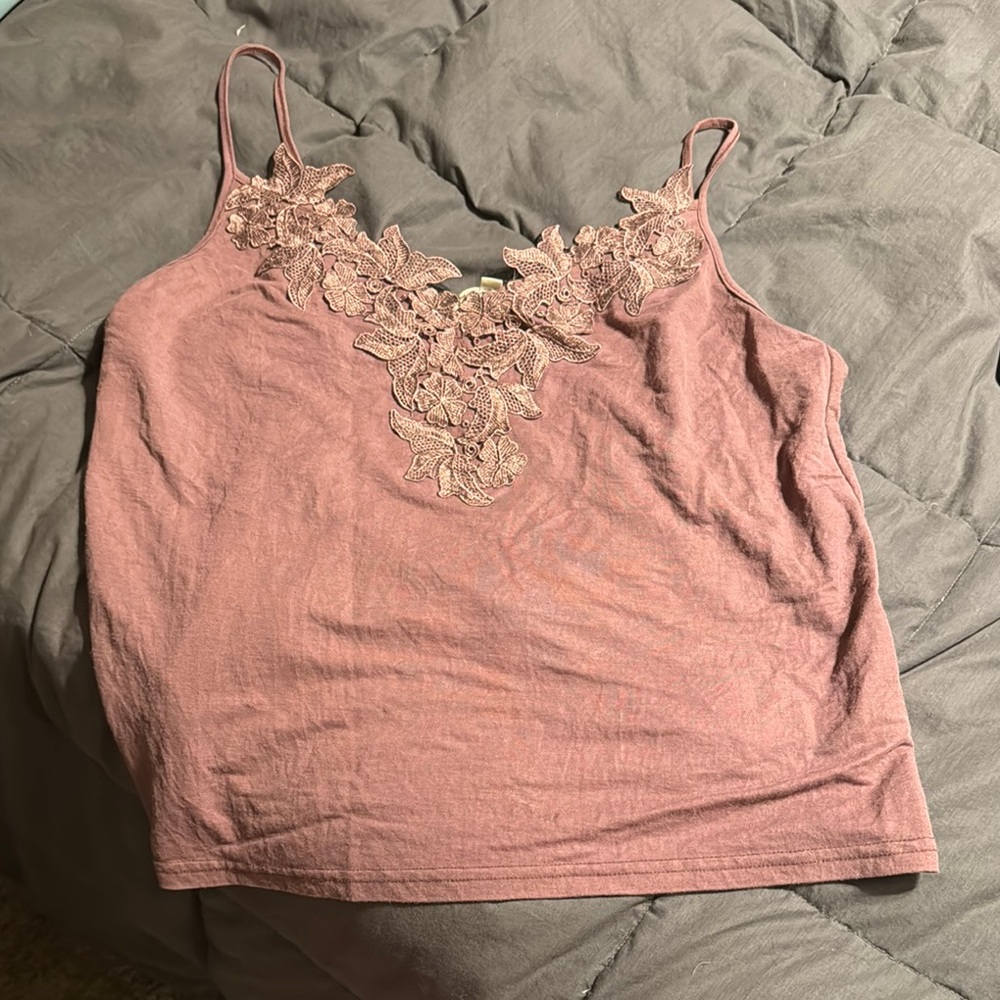 Listicle Pink Embellished Sleeveless Camisole